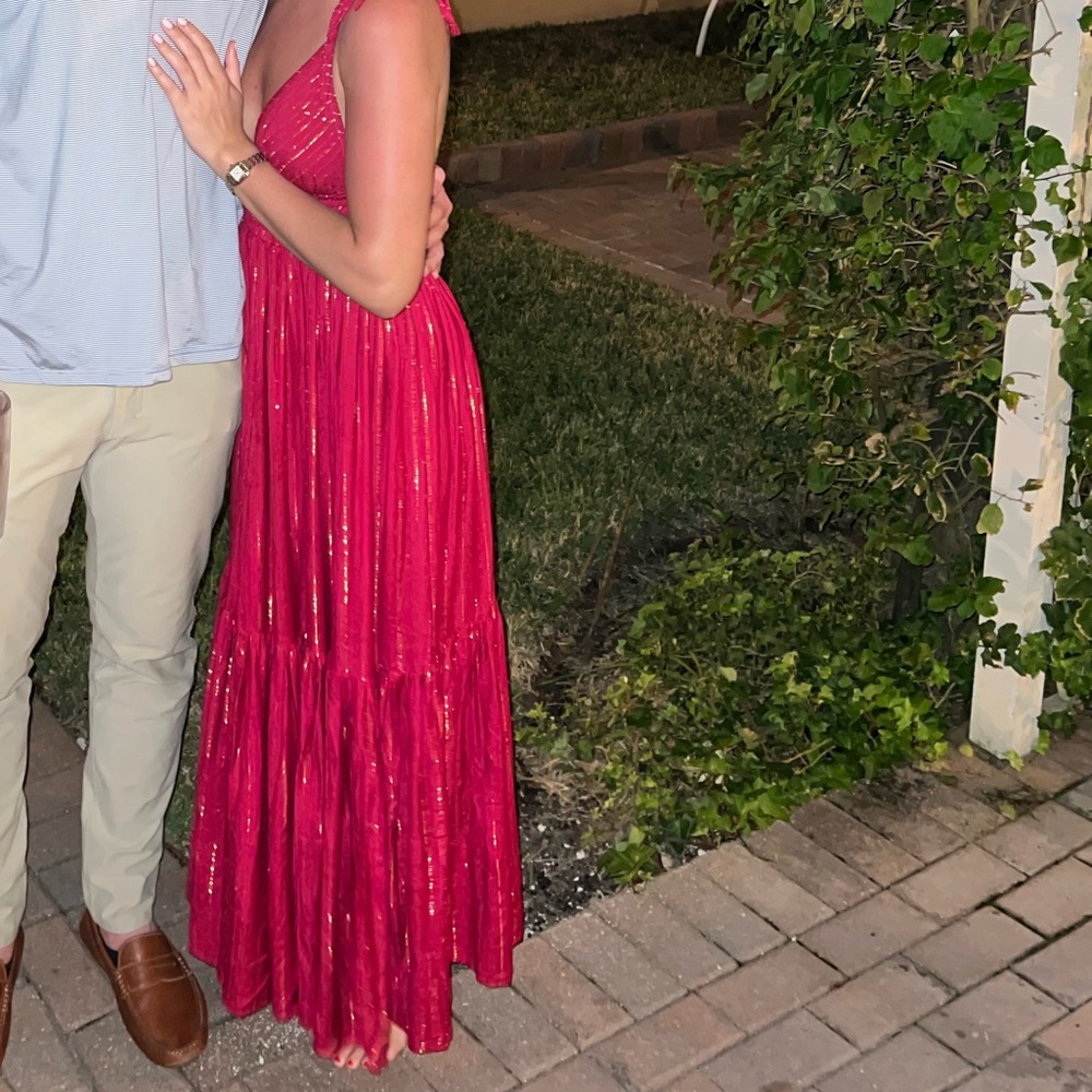 Red sparkly dress. Brand Sundress.